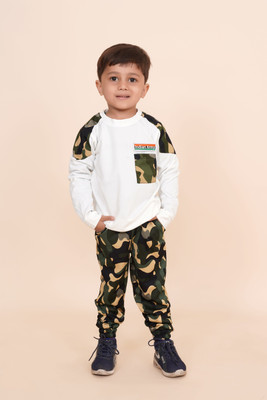HouseOfComman Boys & Girls Casual T-shirt Pant(Multicolor)
