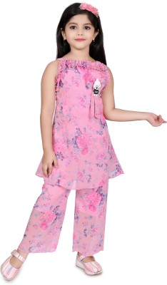 STYLED FASHION Girls Casual Top Pyjama(Pink)