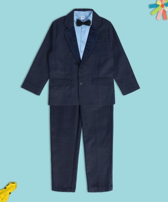 MINI KLUB Boys Casual Blazer Pant(Dark Blue)