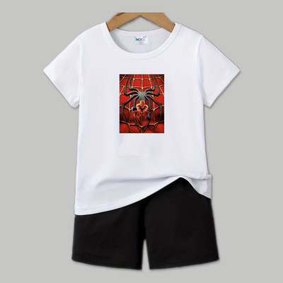 MGRS Baby Boys & Baby Girls Casual T-shirt Shorts(WHITE)