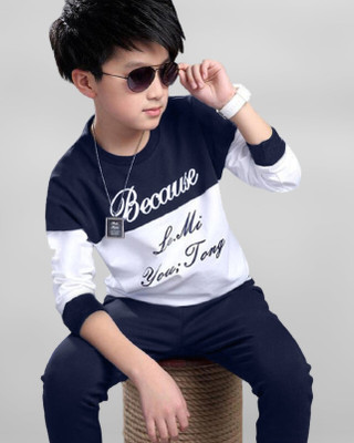 Billion Boys & Girls Casual T-shirt Track Pants(Navy_8530)