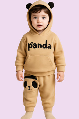 Lyla Fashion Baby Boys Casual Track Suit Track Suit(Beige)