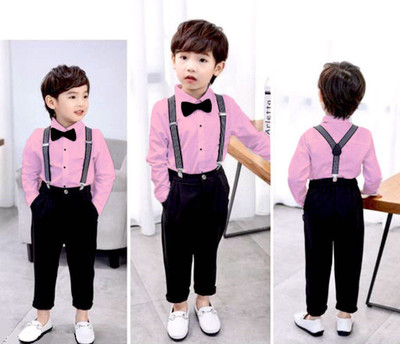 Jhrey creation Boys Party(Festive) Shirt Pant(Pink)