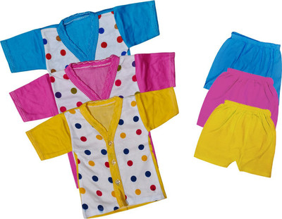 ReshmaaEnter Baby Boys & Baby Girls Casual T-shirt Pyjama(C-1-5-6)