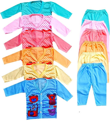 HouseOfCommon Baby Boys & Baby Girls Casual Shirt Pyjama(MULTICOLOR)