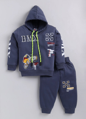 Mars Infiniti Boys & Girls Casual Sweatshirt Sweatpant(Charcoal Grey)