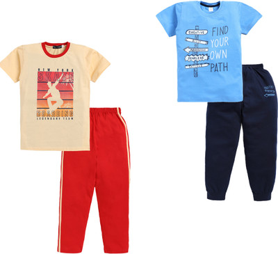 Todd N Teen Boys Casual T-shirt Track Pants(bfsc04/multi08)