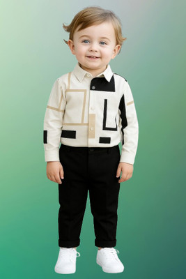 Riyanshi Trending Baby Boys Casual Shirt Pant(Multicolor)