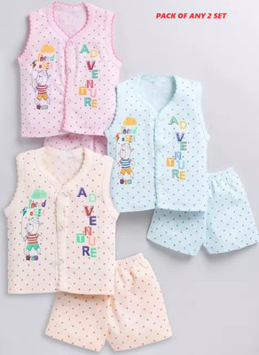 SHINING4 Baby Boys & Baby Girls Casual T-shirt Shorts(multicolour)