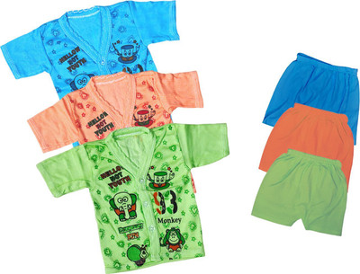 ReshmaaEnter Baby Boys & Baby Girls Casual T-shirt Shorts(E-1-5-6)
