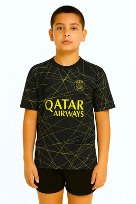BUGOAT Boys & Girls Casual T-shirt Shorts(Black)