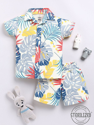 YK X Tinyo Boys Casual Shirt Shorts(Blue)