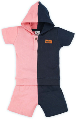 Macitoz Baby Boys Casual T-shirt Shorts(NAVY BLUE)