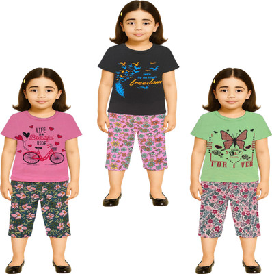 NK TRENDZ Girls Casual Pyjama Pyjama(PK-BK-PIS)