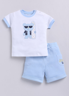 BabyGo Baby Boys Casual T-shirt Shorts(SKY)