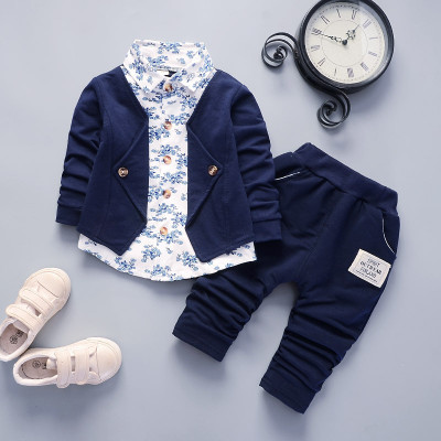 Xstandro Baby Boys Party(Festive) Jacket Pant(Blue,White)