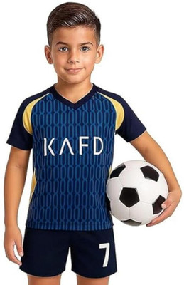 YUTU Boys & Girls Casual T-shirt Shorts(Blue)