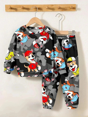URBAN OX Boys & Girls Casual T-shirt Track Pants(Multicolor)
