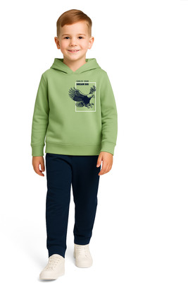 Hellcat Boys Casual Sweatshirt Track Pants(Green/Navy Blue)
