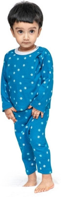 Ariel Baby Boys & Baby Girls Casual T-shirt Pant(Blue)