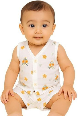 Bunny&Tortoise Baby Boys & Baby Girls Casual T-shirt Shorts(Multicolor)