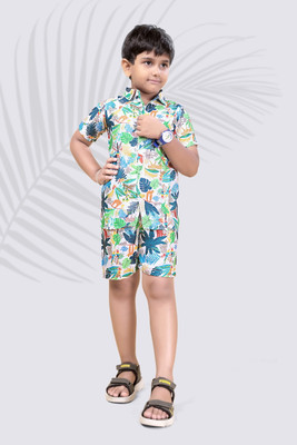 Ruturaj Baby Boys Party(Festive) Shirt Shorts(MULTYI COLOR)