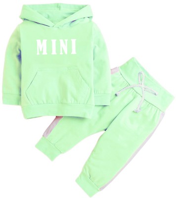 AVOVU Boys & Girls Party(Festive) Sweatshirt Sweatpant(SEA GREEN)