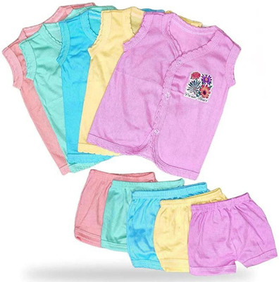 HexaCraft Baby Boys & Baby Girls Casual Top Shorts(Multicolor)