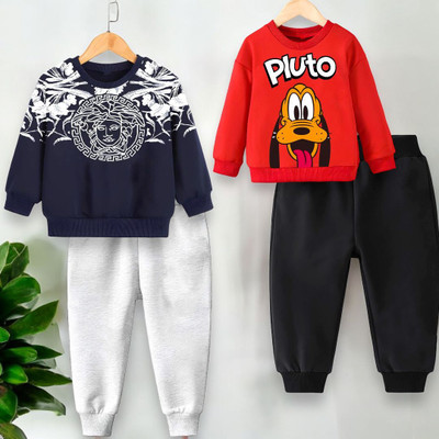 DOODEEKIDS Boys & Girls Casual Sweatshirt Pant(Multicolor)