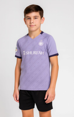 BUGOAT Boys & Girls Casual T-shirt Shorts(Purple)