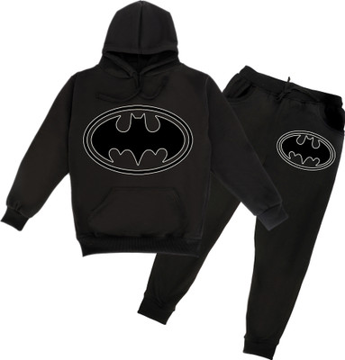 FABVIO PLUS Boys & Girls Casual Sweatshirt Sweatpant(Black)