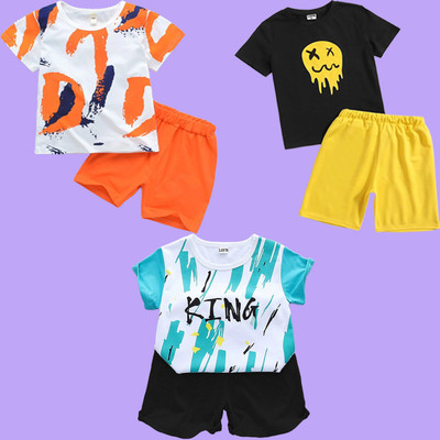 Helpom Baby Boys & Baby Girls Casual T-shirt Shorts(Multicolor)