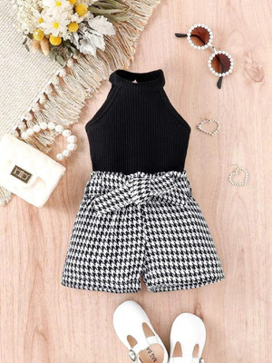 HouseOfCommon Baby Boys & Baby Girls Casual T-shirt Shorts(CBlack)