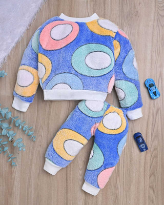 MYTEX FASHION Baby Boys & Baby Girls Casual Sweatshirt Pyjama(Light Blue)