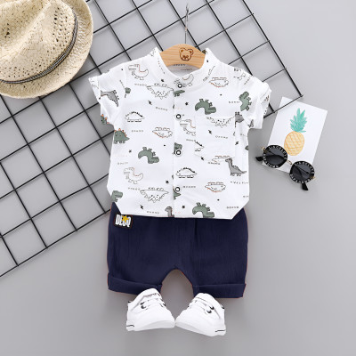 Vibe Trends Baby Boys & Baby Girls Party(Festive) Shirt Shorts(White blue)