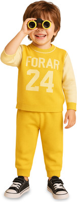 Luay Baby Boys Casual Sweatshirt Track Pants(Yellow)