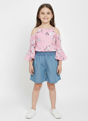 SILK SPAROW Girls Casual Top Jeans(Pink)
