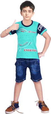MTOUCHFASHION Baby Boys Party(Festive) T-shirt Pant(GREEN)