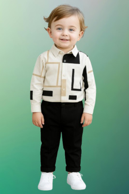 Riyanshi Trending Baby Boys Casual Shirt Pant(Multicolor)