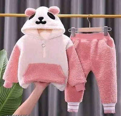 insha fashion Baby Boys & Baby Girls Party(Festive) Track Suit Track Suit(Pink)