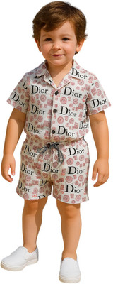 FASHION GRAB Kids Nightwear Boys Printed Cotton(Pink Pack of 1)