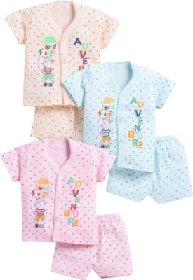 Finefit Baby Boys & Baby Girls Casual Top Shorts(MULTI COLOUR)