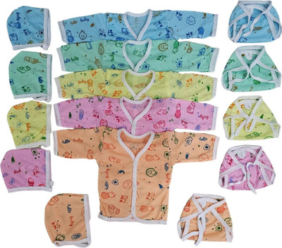 Growing Steps Baby Boys & Baby Girls Casual Vest Shorts, Cap(Multi-1)