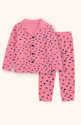 DIAZ Boys & Girls Casual T-shirt Pyjama(BABY)