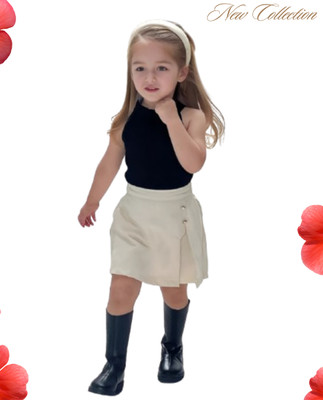 MENVVY Baby Girls Party(Festive) Top Shorts(BLACK)