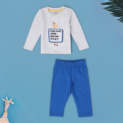 BabiesRus Baby Boys Casual Bodysuit Sleepsuit(Multi)