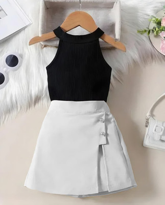 HouseOfCommon Girls Party(Festive) Shirt Top(White)