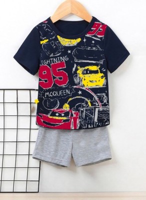 psv fashion Boys Casual T-shirt Shorts(Multicolor)