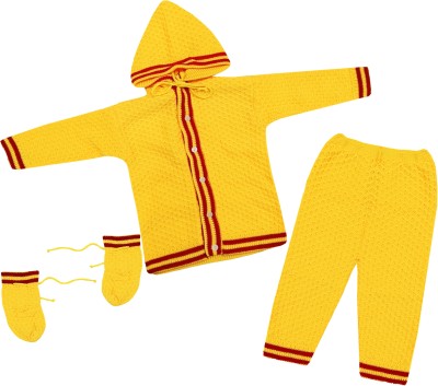 Selvel Baby Boys & Baby Girls Casual Sweater Pant, Bootie(Yellow)