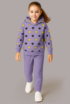 Hellcat Girls Casual Sweatshirt Track Pants(Lavender/Lavender)